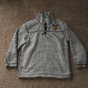 wvu sherpa pullover
